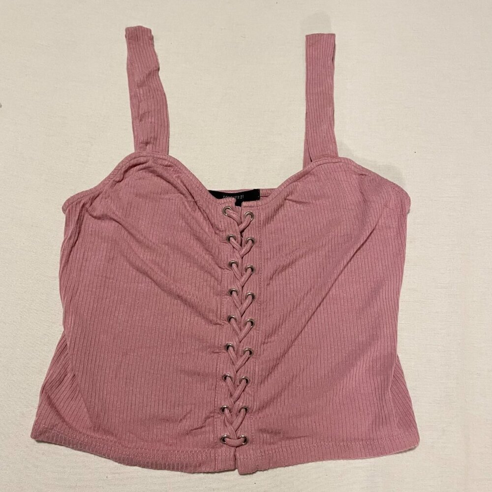 Forever 21 Pink Tank Top Womens Size Large